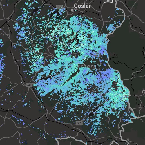 Forest disturbance map
